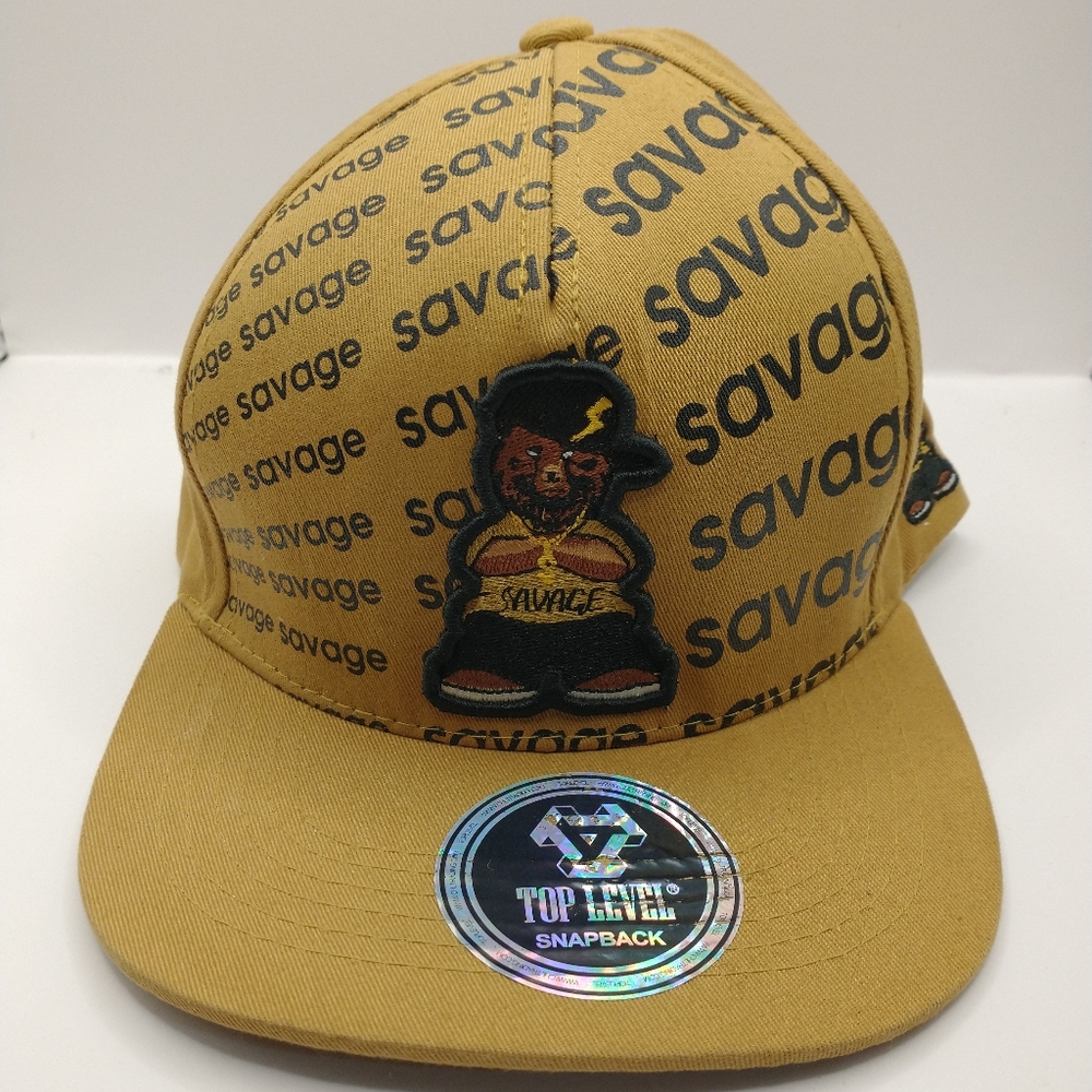 New SAVAGE Snapback Cap Hat 100% Cotton Adult Men's OSFM